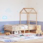 vidaXL Massivholzbett mit Dach 80x200 cm Kiefer vidaXL Massivholzbett mit Dach 80x200 cm Kiefer