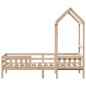 vidaXL Massivholzbett mit Dach 80x200 cm Kiefer vidaXL Massivholzbett mit Dach 80x200 cm Kiefer