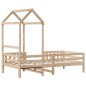 vidaXL Massivholzbett mit Dach 80x200 cm Kiefer vidaXL Massivholzbett mit Dach 80x200 cm Kiefer