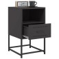 vidaXL Nachttisch Schwarz 36x39x60,5 cm Stahl vidaXL Nachttisch Schwarz 36x39x60,5 cm Stahl