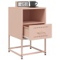 vidaXL Nachttisch Rosa 36x39x60,5 cm Stahl vidaXL Nachttisch Rosa 36x39x60,5 cm Stahl