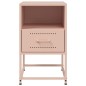 vidaXL Nachttisch Rosa 36x39x60,5 cm Stahl vidaXL Nachttisch Rosa 36x39x60,5 cm Stahl