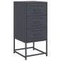 vidaXL Nachttisch Anthrazit 36x39x78 cm Stahl vidaXL Nachttisch Anthrazit 36x39x78 cm Stahl