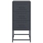 vidaXL Nachttisch Anthrazit 36x39x78 cm Stahl vidaXL Nachttisch Anthrazit 36x39x78 cm Stahl