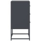 vidaXL Nachttisch Anthrazit 36x39x78 cm Stahl vidaXL Nachttisch Anthrazit 36x39x78 cm Stahl