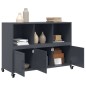 vidaXL Sideboard Anthrazit 100,5x39x72 cm Stahl vidaXL Sideboard Anthrazit 100,5x39x72 cm Stahl