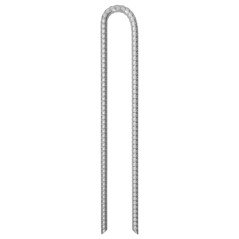 vidaXL Zeltheringe 12 Stk. U-Form 41,5 cm Ø12 mm Verzinkter Stahl
