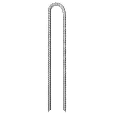 vidaXL Zeltheringe 12 Stk. U-Form 41,5 cm Ø12 mm Verzinkter Stahl