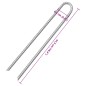 vidaXL Zeltheringe 12 Stk. U-Form 41,5 cm Ø12 mm Verzinkter Stahl vidaXL Zeltheringe 12 Stk. U-Form 41,5 cm Ø12 mm Verzinkter Stahl