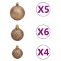 Künstlicher Halber Weihnachtsbaum mit LEDs & Kugeln Weiß 120 cm Künstlicher Halber Weihnachtsbaum mit LEDs & Kugeln Weiß 120 cm