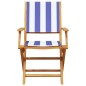 vidaXL 3-tlg. Bistro-Set Blau und Weiß Stoff und Massivholz vidaXL 3-tlg. Bistro-Set Blau und Weiß Stoff und Massivholz