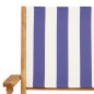 vidaXL 3-tlg. Bistro-Set Blau und Weiß Stoff und Massivholz vidaXL 3-tlg. Bistro-Set Blau und Weiß Stoff und Massivholz