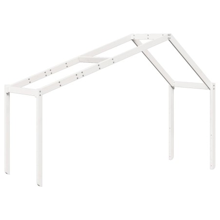 vidaXL Dach für Kinderbett Weiß 213x95,5x144,5 cm Massivholz Kiefer