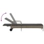 vidaXL Sonnenliegen mit Auflagen 2 Stk. Grau Poly-Rattan vidaXL Sonnenliegen mit Auflagen 2 Stk. Grau Poly-Rattan