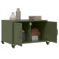 vidaXL Couchtisch Olivgrün 68x50x43,5 cm Kaltgewalzter Stahl vidaXL Couchtisch Olivgrün 68x50x43,5 cm Kaltgewalzter Stahl