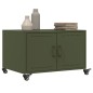 vidaXL Couchtisch Olivgrün 68x50x43,5 cm Kaltgewalzter Stahl vidaXL Couchtisch Olivgrün 68x50x43,5 cm Kaltgewalzter Stahl