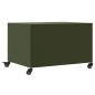 vidaXL Couchtisch Olivgrün 68x50x43,5 cm Kaltgewalzter Stahl vidaXL Couchtisch Olivgrün 68x50x43,5 cm Kaltgewalzter Stahl