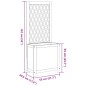 vidaXL Pflanzkübel mit Rankgitter 55x29,5x132 cm Massivholz Akazie vidaXL Pflanzkübel mit Rankgitter 55x29,5x132 cm Massivholz Akazie
