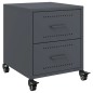 vidaXL Nachttische 2 Stk. Anthrazit 36x39x43,5 cm Stahl vidaXL Nachttische 2 Stk. Anthrazit 36x39x43,5 cm Stahl