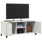 vidaXL TV-Schrank Weiß 100,5x39x43,5 cm Kaltgewalzter Stahl vidaXL TV-Schrank Weiß 100,5x39x43,5 cm Kaltgewalzter Stahl