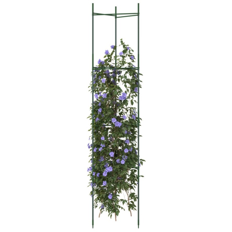 vidaXL Tomatenkäfige 8 Stk. 154 cm Stahl und PP vidaXL Tomatenkäfige 8 Stk. 154 cm Stahl und PP
