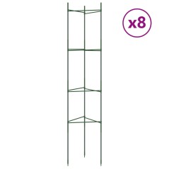 vidaXL Tomatenkäfige 8 Stk. 154 cm Stahl und PP