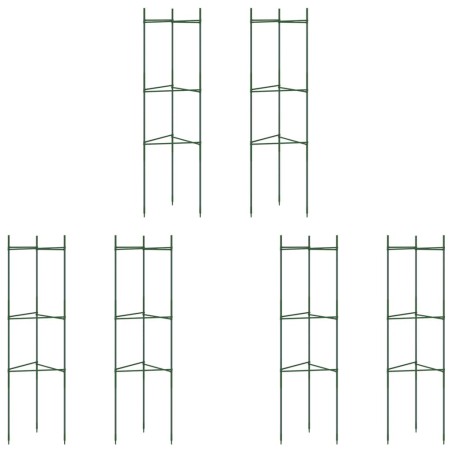 vidaXL Tomatenkäfige 6 Stk. 116 cm Stahl und PP