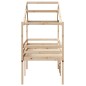 vidaXL Hochbett mit Dach 90x200 cm Massivholz Kiefer vidaXL Hochbett mit Dach 90x200 cm Massivholz Kiefer