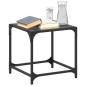 vidaXL Couchtisch mit Glasplatte Schwarz Transparent 40x40x40 cm Stahl vidaXL Couchtisch mit Glasplatte Schwarz Transparent 40x40x40 cm Stahl