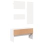 vidaXL 4-tlg. Garderoben-Set Weiß Holzwerkstoff vidaXL 4-tlg. Garderoben-Set Weiß Holzwerkstoff