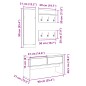 vidaXL 4-tlg. Garderoben-Set Weiß Holzwerkstoff vidaXL 4-tlg. Garderoben-Set Weiß Holzwerkstoff