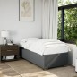 vidaXL Boxspringbett mit Matratze Dunkelgrau 80x200 cm Stoff vidaXL Boxspringbett mit Matratze Dunkelgrau 80x200 cm Stoff