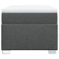 vidaXL Boxspringbett mit Matratze Dunkelgrau 80x200 cm Stoff vidaXL Boxspringbett mit Matratze Dunkelgrau 80x200 cm Stoff