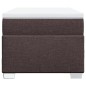 vidaXL Boxspringbett mit Matratze Dunkelbraun 90x200 cm Stoff vidaXL Boxspringbett mit Matratze Dunkelbraun 90x200 cm Stoff