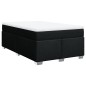 vidaXL Boxspringbett mit Matratze Schwarz 120x190 cm Stoff vidaXL Boxspringbett mit Matratze Schwarz 120x190 cm Stoff