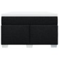 vidaXL Boxspringbett mit Matratze Schwarz 120x190 cm Stoff vidaXL Boxspringbett mit Matratze Schwarz 120x190 cm Stoff