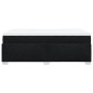 vidaXL Boxspringbett mit Matratze Schwarz 120x190 cm Stoff vidaXL Boxspringbett mit Matratze Schwarz 120x190 cm Stoff