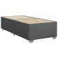 vidaXL Boxspringbett mit Matratze Dunkelgrau 90x190 cm Stoff vidaXL Boxspringbett mit Matratze Dunkelgrau 90x190 cm Stoff
