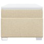 vidaXL Boxspringbett mit Matratze Creme 90x200 cm Stoff vidaXL Boxspringbett mit Matratze Creme 90x200 cm Stoff