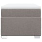 vidaXL Boxspringbett mit Matratze Taupe 100x200 cm Stoff vidaXL Boxspringbett mit Matratze Taupe 100x200 cm Stoff