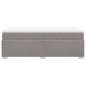 vidaXL Boxspringbett mit Matratze Taupe 100x200 cm Stoff vidaXL Boxspringbett mit Matratze Taupe 100x200 cm Stoff