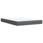 vidaXL Boxspringbett mit Matratze Dunkelgrau 160x200 cm Stoff vidaXL Boxspringbett mit Matratze Dunkelgrau 160x200 cm Stoff