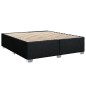 vidaXL Boxspringbett mit Matratze Schwarz 180x200 cm Stoff vidaXL Boxspringbett mit Matratze Schwarz 180x200 cm Stoff