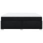 vidaXL Boxspringbett mit Matratze Schwarz 180x200 cm Stoff vidaXL Boxspringbett mit Matratze Schwarz 180x200 cm Stoff