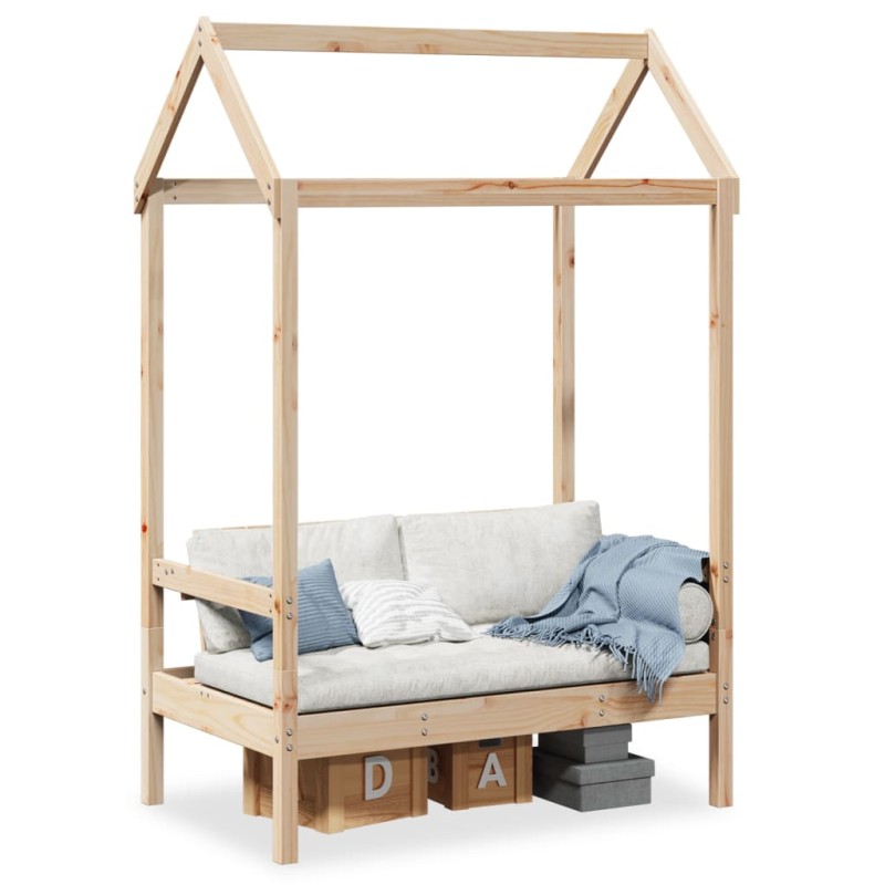 vidaXL Bank mit Dach 117,5x70x176,5 cm Massivholz Kiefer vidaXL Bank mit Dach 117,5x70x176,5 cm Massivholz Kiefer