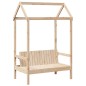 vidaXL Bank mit Dach 117,5x70x176,5 cm Massivholz Kiefer vidaXL Bank mit Dach 117,5x70x176,5 cm Massivholz Kiefer