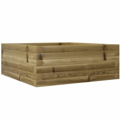 vidaXL Pflanzkübel 60x60x23 cm Kiefernholz Imprägniert