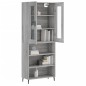 Highboard Grau Sonoma 69,5x34x180 cm Holzwerkstoff Highboard Grau Sonoma 69,5x34x180 cm Holzwerkstoff