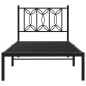 vidaXL Bettgestell mit Kopfteil Metall Schwarz 75x190 cm vidaXL Bettgestell mit Kopfteil Metall Schwarz 75x190 cm