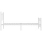 vidaXL Bettgestell mit Kopf- und Fußteil Metall Weiß 75x190 cm vidaXL Bettgestell mit Kopf- und Fußteil Metall Weiß 75x190 cm